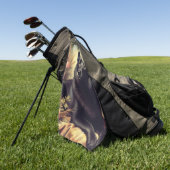  Schipperke Hondenschilderij Golfhanddoek (Groen)