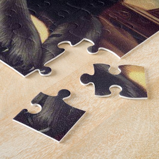 Schipperke Hondenschilderij Legpuzzel (Zijkant)