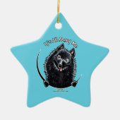 Schipperke IAAM Keramisch Ornament (Voorkant)