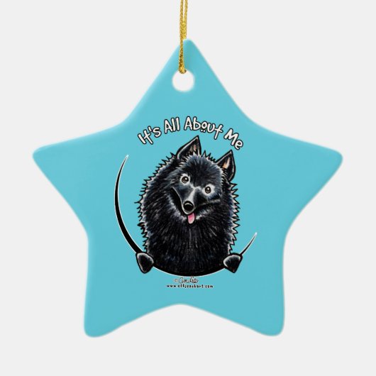 Schipperke IAAM Keramisch Ornament (Voorkant)