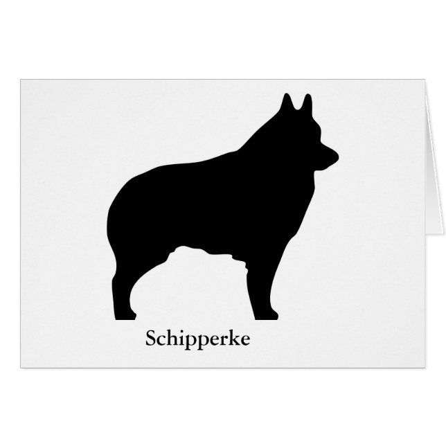 Schipperke-kaart (Voorkant Horizontaal)