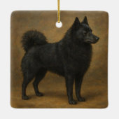 Schipperke Keramisch Ornament (Achterkant)