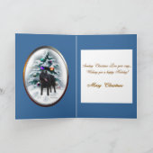 Schipperke kerstcadeaus feestdagen kaart (Binnen)