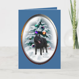 Schipperke kerstcadeaus feestdagen kaart