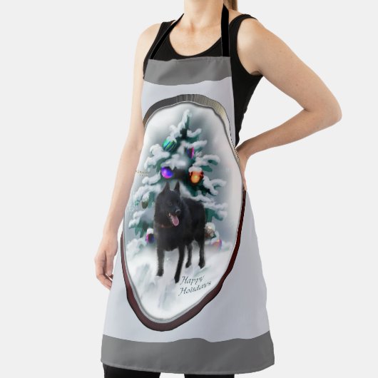 Schipperke kerstcadeaus schort (Insitu)