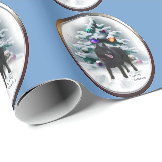 Schipperke Kerstmis Cadeaupapier (Rol Hoek)