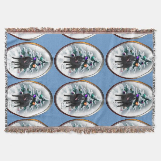 Schipperke Kerstmis Deken (Voorkant)