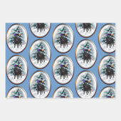 Schipperke Kerstmis Inpakpapier Vel (Voorkant)