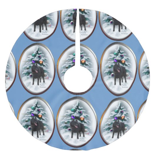 Schipperke Kerstmis Kerstboom Rok (Voorkant)