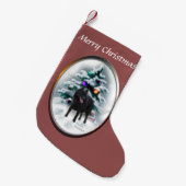 Schipperke Kerstmis Kleine Kerstsok (Voorkant (Hangend))