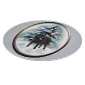 Schipperke Kerstmis Snijplank (Hoek)
