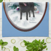 Schipperke Kerstmis Theedoek (Gevouwen)