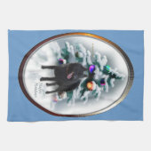 Schipperke Kerstmis Theedoek (Horizontaal)