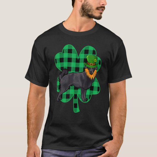 Schipperke Leprechaun St Patricks Day Lucky C T-shirt (Voorkant)