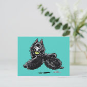 Schipperke Lets Play Briefkaart (Staand voorkant)