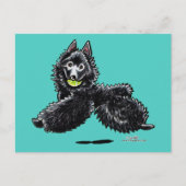 Schipperke Lets Play Briefkaart (Voorkant)