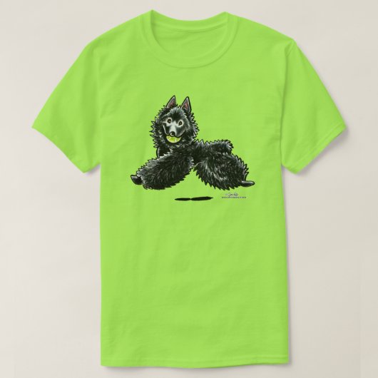 Schipperke Lets Play T-shirt (Design voorkant)