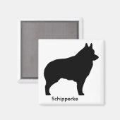 Schipperke Magnet (Voorkant / Achterkant)