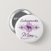 Schipperke mama ronde button 5,7 cm (Voorkant /achterkant)