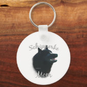 Schipperke Moeder 2 Sleutelhanger (Voorkant)