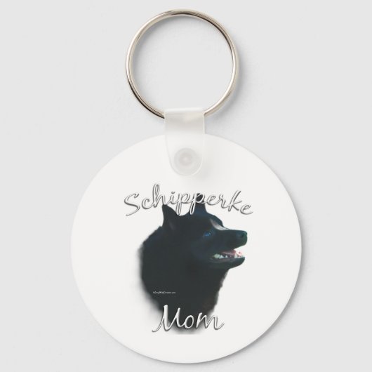 Schipperke Moeder 2 Sleutelhanger (Achterkant)