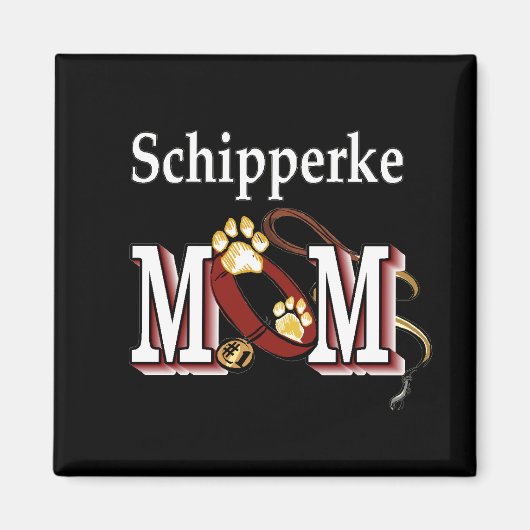 Schipperke MOM Cadeaus Magneet (Voorkant)