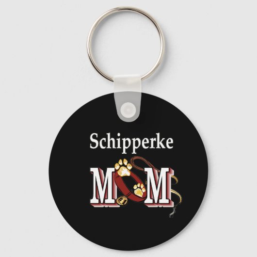 Schipperke MOM Gifts Sleutelhanger (Voorkant)