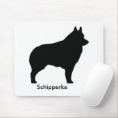 Schipperke Mousepad Muismat (Met muis)