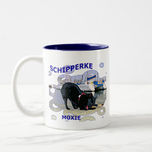 Schipperke Moxie Tweekleurige Koffiemok