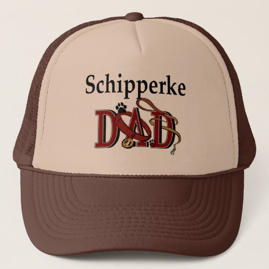 Schipperke Opa Cadeaus Trucker Pet (Voorkant)