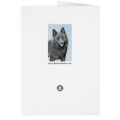 Schipperke Painting - Cute Original Dog Art (Achterkant)