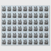 Schipperke Painting - Cute Original Dog Art Cadeaupapier (Vlak)