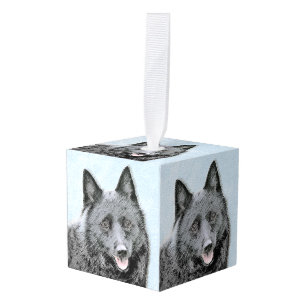 Schipperke Painting - Cute Original Dog Art Decoratie