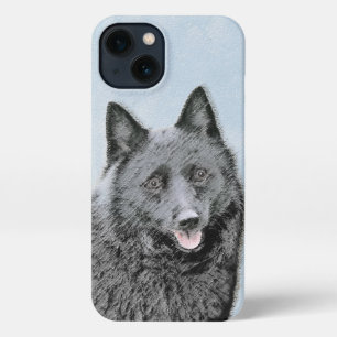 Schipperke Painting - Cute Original Dog Art iPhone 13 Hoesje