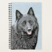 Schipperke Painting - Cute Original Dog Art Planner (Voorkant)