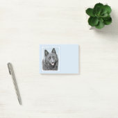 Schipperke Painting - Cute Original Dog Art Post-it® Notes (Kantoor)