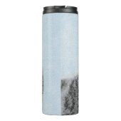 Schipperke Painting - Cute Original Dog Art Thermosbeker (Achterkant)