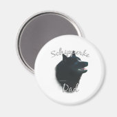 Schipperke Pap 2 Magneet (Voorkant / Achterkant)
