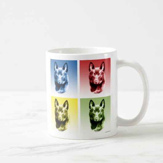 Schipperke Pop Kunst Koffiemok (Rechts)