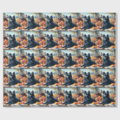 Schipperke Puppy Schilderij Cadeaupapier (Vlak)