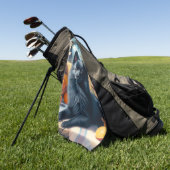  Schipperke Puppy Schilderij Golfhanddoek (Groen)