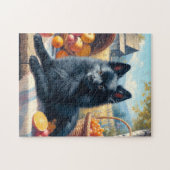  Schipperke Puppy Schilderij Legpuzzel (Horizontaal)