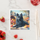 Schipperke Puppy Schilderij Servet (Insitu)