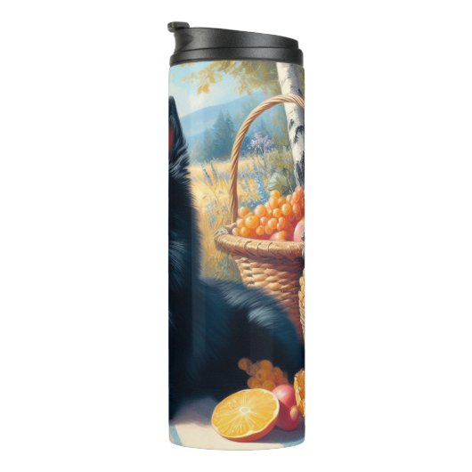 Schipperke Puppy Schilderij Thermosbeker (Geroteerd rechts)