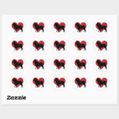 Schipperke Ronde Sticker (Vel)