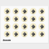 Schipperke Ronde Sticker (Vel)
