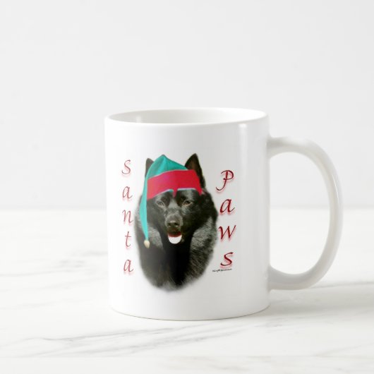 Schipperke Santa Paws Koffiemok (Rechts)