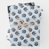 Schipperke Schilderen Zwart Schattige Originele Ho Inpakpapier Vel (In situ)