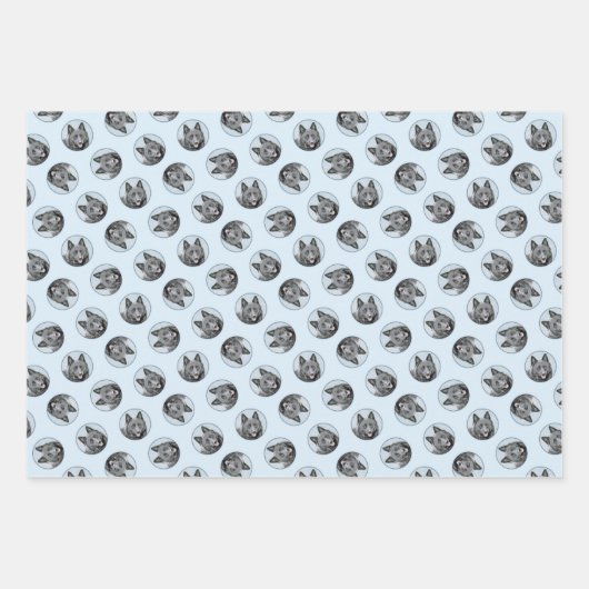 Schipperke Schilderen Zwart Schattige Originele Ho Inpakpapier Vel (Voorkant)