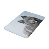 Schipperke Schilderij - Mooie Originele Honden Kun Badmat (Gekanteld)